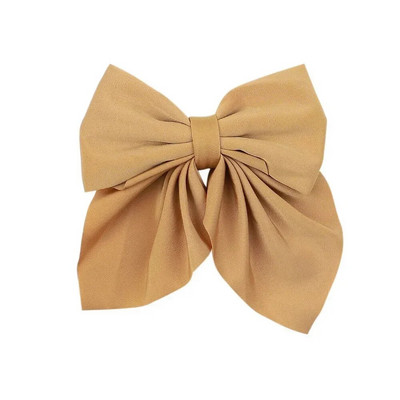Noi agrafe de păr cu fundă dulce de culoare solidă Agrafe de păr cu fundătură pentru fete Barrette fluture din satin Clip cu cic de rață Accesorii de păr pentru copii