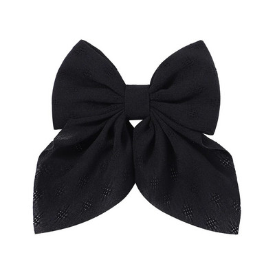 Noi agrafe de păr cu fundă dulce de culoare solidă Agrafe de păr cu fundătură pentru fete Barrette fluture din satin Clip cu cic de rață Accesorii de păr pentru copii