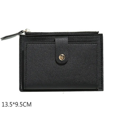Poșetă retro pentru monede pentru femei Suport card cu două straturi, piele de ceară cu ulei de calitate, mini portofel cu fermoar, căști, husă de depozitare pentru ruj