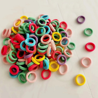 20/50/100 buc Benzi de păr de 2,5 cm Benzi elastice de păr colorate Accesorii de păr pentru fete pentru copii Suport coadă de cal Bentita femei