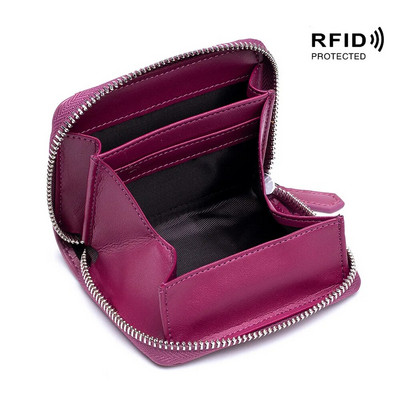 Portofele noi din pentru femei Poșete din pentru femei Suporturi de card RFID Poșetă portabilă mică pentru monede Geantă pentru bani de capacitate mare