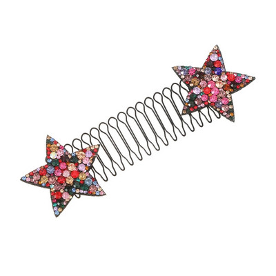 Rhinestone Star Nähtamatu Katkised Juuksed Juuksenõel täiskasvanutele Tiara Tööriistad Rullkõver nõel tukk Fikseeritud sisestusega kammi kujundamise tarvikud