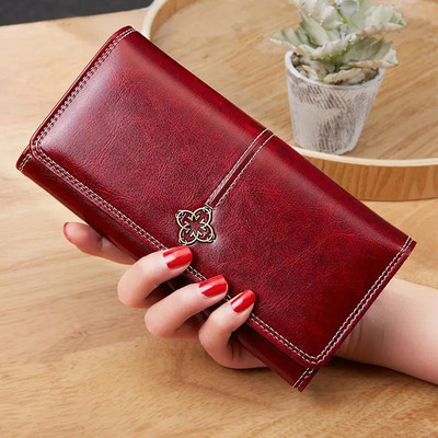 2023 Нов дамски портфейл portfel damski Money Bag Lady Long Leather Clutch Bag Wallet Card Holder carteras para mujer