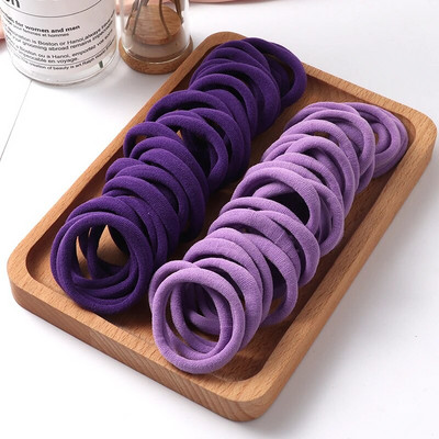 50 τμχ Κορίτσια μονόχρωμο Μεγάλο λαστιχένιο κορδόνι Αλογοουρά τσίχλα κεφαλής Ελαστικά κορδέλες για τα μαλλιά Κορεάτικα στολίδια αξεσουάρ μαλλιών για κορίτσια