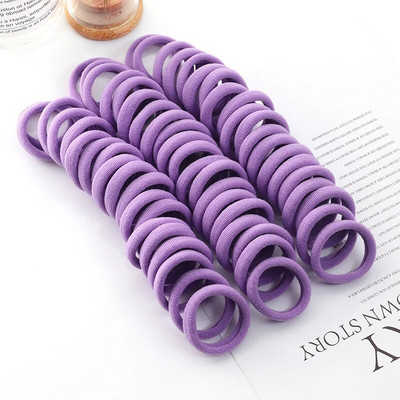 50 τμχ Κορίτσια μονόχρωμο Μεγάλο λαστιχένιο κορδόνι Αλογοουρά τσίχλα κεφαλής Ελαστικά κορδέλες για τα μαλλιά Κορεάτικα στολίδια αξεσουάρ μαλλιών για κορίτσια