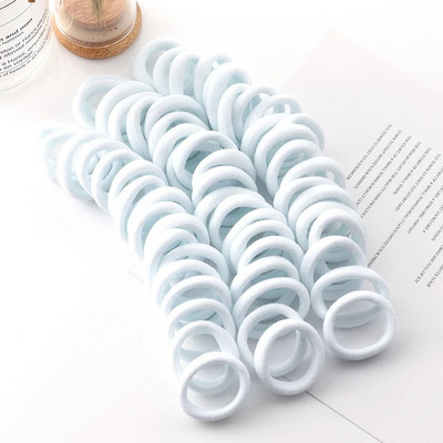 50 τμχ Κορίτσια μονόχρωμο Μεγάλο λαστιχένιο κορδόνι Αλογοουρά τσίχλα κεφαλής Ελαστικά κορδέλες για τα μαλλιά Κορεάτικα στολίδια αξεσουάρ μαλλιών για κορίτσια