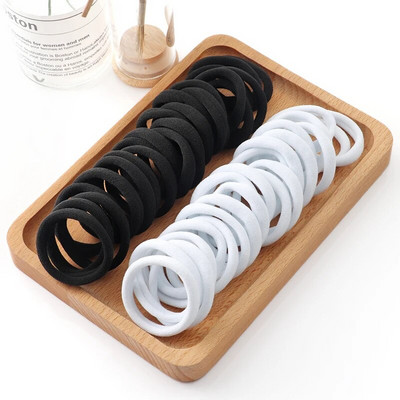 50 τμχ Κορίτσια μονόχρωμο Μεγάλο λαστιχένιο κορδόνι Αλογοουρά τσίχλα κεφαλής Ελαστικά κορδέλες για τα μαλλιά Κορεάτικα στολίδια αξεσουάρ μαλλιών για κορίτσια