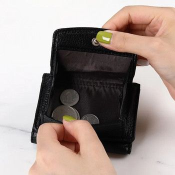 Νέα γυναικεία δερμάτινα πορτοφόλια PU Γυναικεία πορτοφόλια από δέρμα αγελάδας Lady Small Coin Pocket Rfid Θήκη κάρτας Mini Money Bag Φορητός συμπλέκτης
