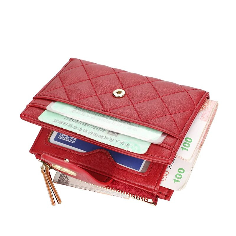 Jauni sieviešu mazie maki Modes PU ādas augstākās kvalitātes sieviešu maciņš īss karšu turētājs Zīmola maks sievietēm