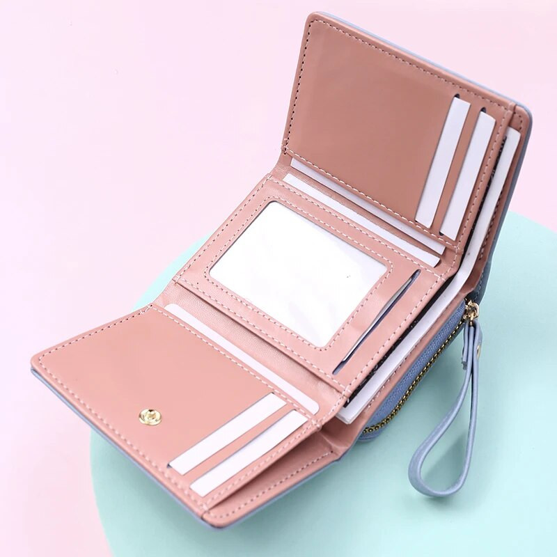 Sieviešu maks Jauns modes īss monētu maciņš karšu turētājs Sieviešu maks Sieviešu Hasp Mini sajūgs