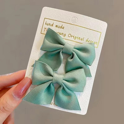 2022. gada jauna, jauka bantīšu galvassega Sweet Little Girl Matu aksesuāri Vasaras meiteņu tīkliņš Sarkani Spraudītes Bērnu matu sprādzes Bērnu Matu Sprādzes Dāvanas