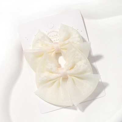 2 buc/set fundite pentru fete agrafe de păr broderie imprimare agrafe de păr de culoare uni bowknot barete lucrate manual accesorii de păr pentru copii