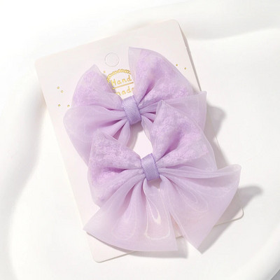 2 buc/set fundite pentru fete agrafe de păr broderie imprimare agrafe de păr de culoare uni bowknot barete lucrate manual accesorii de păr pentru copii
