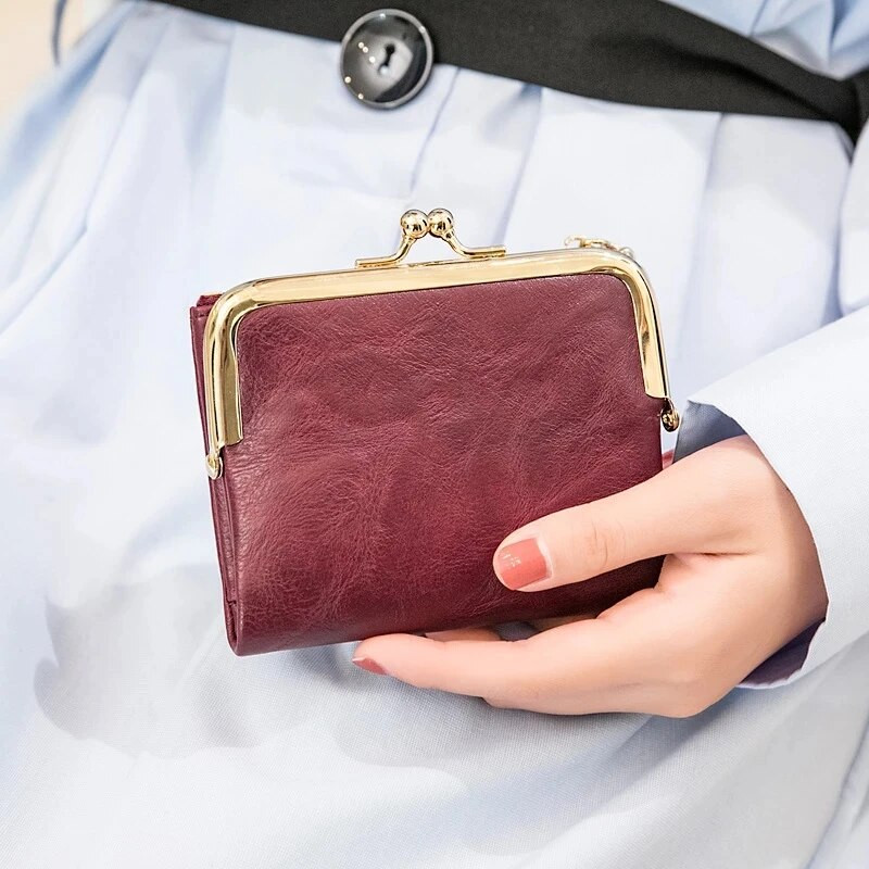 Jauni sieviešu PU ādas maki Sieviešu īsi somiņi Sieviešu pārnēsājama naudas soma Lielas ietilpības karšu turētāji Clutch Dropshipping