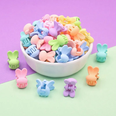 20-60 tk/pakendis segavärvid Mini Butterfly juukseklambrid Juuste kujundamise aksessuaarid Tööriist Plastikust Mini Cute Claw Juukseklambrid Juukseklambrid