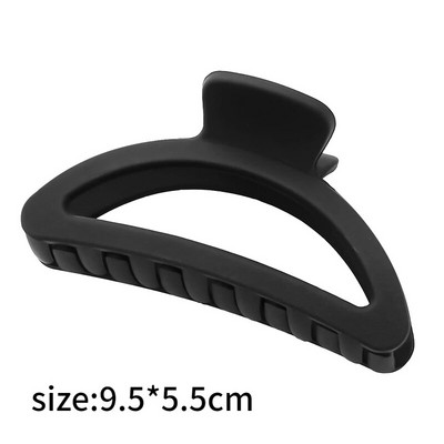 Mattmustad suured juukseküünisklambrid naistele Elegantne akrüülist juuksenõel Barrette krabi juukseklamber Peakate Juukseaksessuaarid tüdrukutele