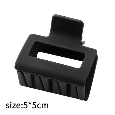 Mattmustad suured juukseküünisklambrid naistele Elegantne akrüülist juuksenõel Barrette krabi juukseklamber Peakate Juukseaksessuaarid tüdrukutele