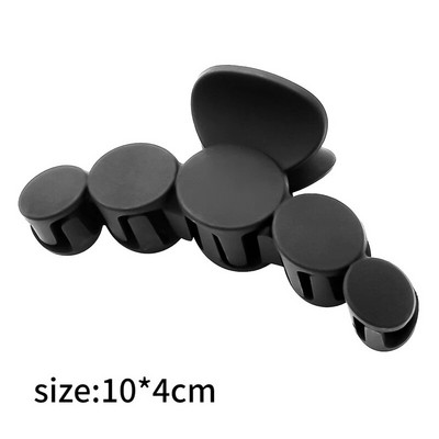 Mattmustad suured juukseküünisklambrid naistele Elegantne akrüülist juuksenõel Barrette krabi juukseklamber Peakate Juukseaksessuaarid tüdrukutele