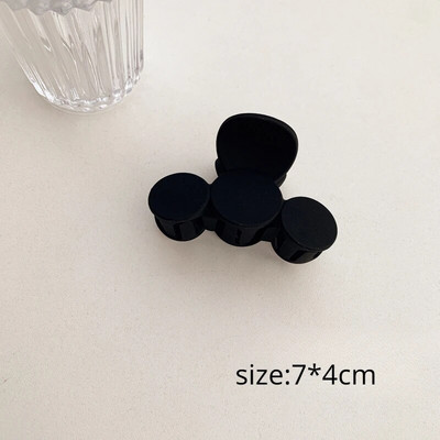 Mattmustad suured juukseküünisklambrid naistele Elegantne akrüülist juuksenõel Barrette krabi juukseklamber Peakate Juukseaksessuaarid tüdrukutele