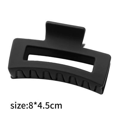 Mattmustad suured juukseküünisklambrid naistele Elegantne akrüülist juuksenõel Barrette krabi juukseklamber Peakate Juukseaksessuaarid tüdrukutele