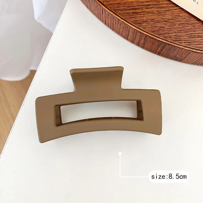 Mattmustad suured juukseküünisklambrid naistele Elegantne akrüülist juuksenõel Barrette krabi juukseklamber Peakate Juukseaksessuaarid tüdrukutele