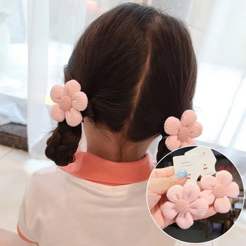 10 τμχ Κορίτσια Λουλούδι ελαστικές κορδέλες για τα μαλλιά Παιδικά Γλυκές δέσεις μαλλιών Μόδα λαστιχάκια Ελαστικά λάστιχα με παπιγιόν Αξεσουάρ μαλλιών