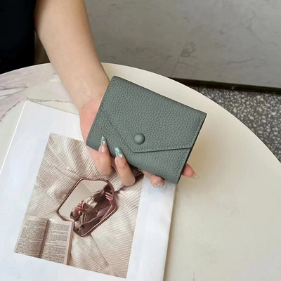 Bezmaksas pielāgots īstas sieviešu salokāms īss Modes aploksne, trīskāršs salokāms maciņš