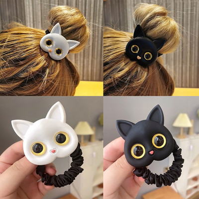 Μόδα Cartoon Animal Face Hairband Cute Big Eyes Rabbit Cat Ελαστική κεφαλή κεφαλής για γυναίκες Παιδιά κεφαλή κοριτσιών Αξεσουάρ μαλλιών