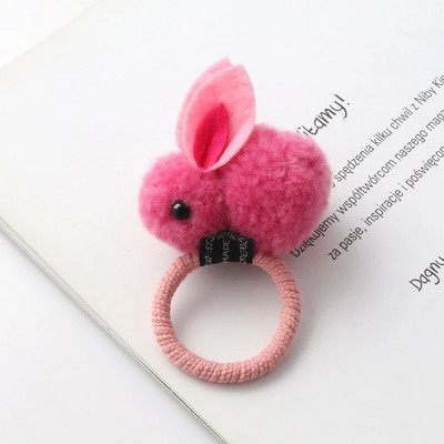 Minge de păr de animale drăguță inel de păr de iepure pentru fete benzi elastice pentru păr