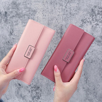 Νέα μόδα γυναικεία πορτοφόλια Δερμάτινο πορτοφόλι Hasp Γυναικείο πορτοφόλι μακρύ σχέδιο Συμπλέκτης Γυναικείο πορτοφόλι Τηλέφωνο PU Δερμάτινη τσέπη