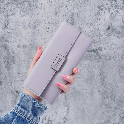 Uus mood naiste rahakotid nahast Hasp rahakott naiste pika disainiga rahakott Sidur Naiste rahakott Telefon PU nahast tasku