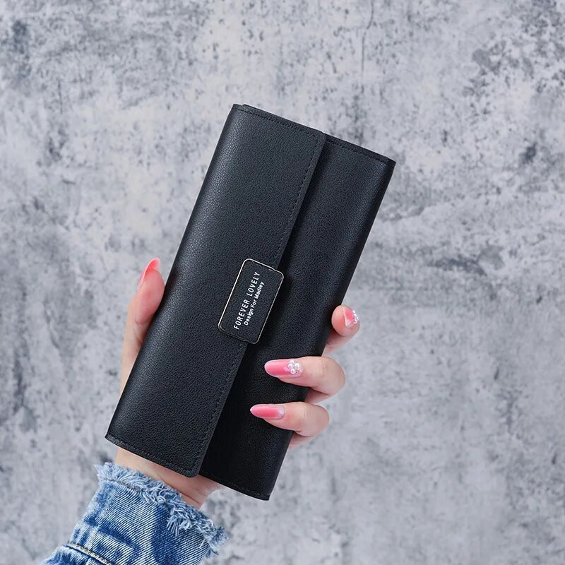 Uus mood naiste rahakotid nahast Hasp rahakott naiste pika disainiga rahakott Sidur Naiste rahakott Telefon PU nahast tasku