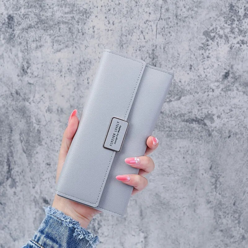 Uus mood naiste rahakotid nahast Hasp rahakott naiste pika disainiga rahakott Sidur Naiste rahakott Telefon PU nahast tasku