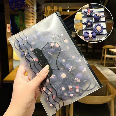 20 gab. Meiteņu krāsainas mazas elastīgas matu lentes bērniem zirgastes turētājs, kas nesāp Scrunchie galvas saite bērniem matu aksesuāri