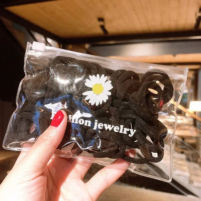 20 gab. Meiteņu krāsainas mazas elastīgas matu lentes bērniem zirgastes turētājs, kas nesāp Scrunchie galvas saite bērniem matu aksesuāri