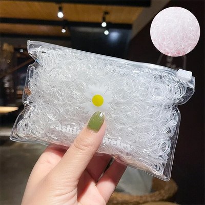 20 gab. Meiteņu krāsainas mazas elastīgas matu lentes bērniem zirgastes turētājs, kas nesāp Scrunchie galvas saite bērniem matu aksesuāri