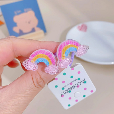 Laste litrid lillelised elastsed juuksepaelad Kummipael Juukselips Princess Kawaii Juuksenöör Peakatted Tüdrukud Laste Juukseaksessuaarid