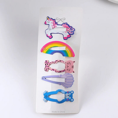 Agrafe de păr cu model de desene animate pentru fete drăguțe, curcubeu, agrafe de păr dulce, agrafe BB pentru copii, accesorii de păr, barete de modă, cadou