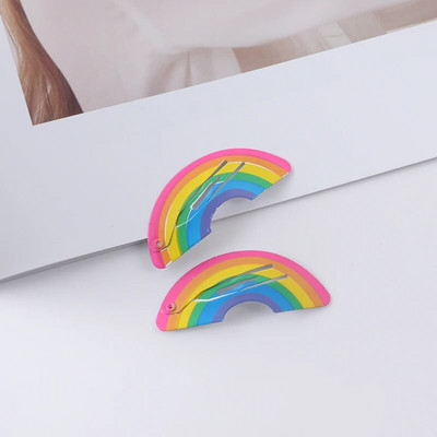 Agrafe de păr cu model de desene animate pentru fete drăguțe, curcubeu, agrafe de păr dulce, agrafe BB pentru copii, accesorii de păr, barete de modă, cadou