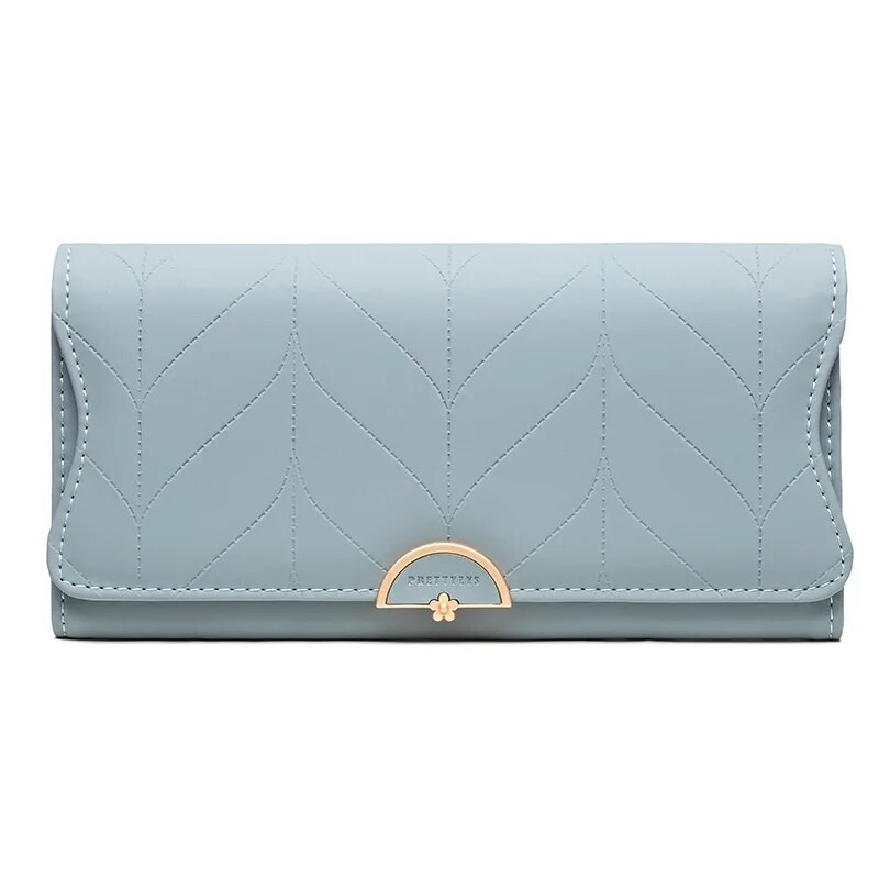 Dámska kórejská peňaženka s dlhými koženými pruhmi, peňaženkou na mince, taškou so zipsom a prackou, novým trendom, kabelkou pre ženy.