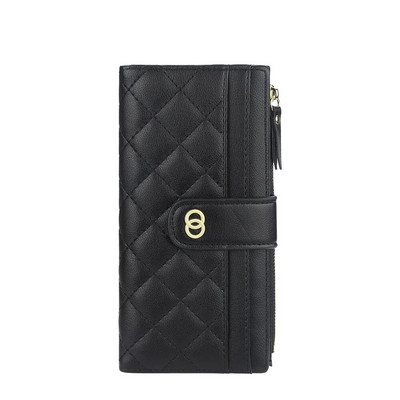 2023. aasta uued naiste rahakotid, ruuduline muster, pehme PU-nahast pikk naiste rahakott lukuga Kvaliteetne moodne kaardihoidjaga rahakott naistele