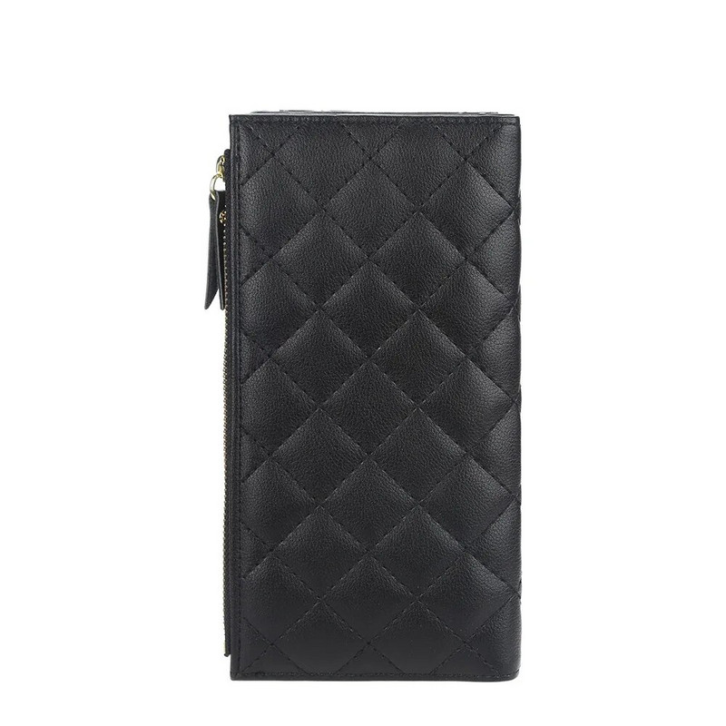 2023. aasta uued naiste rahakotid, ruuduline muster, pehme PU-nahast pikk naiste rahakott lukuga Kvaliteetne moodne kaardihoidjaga rahakott naistele