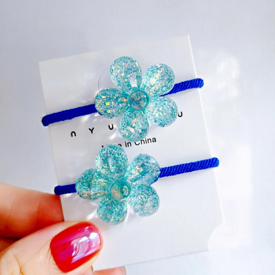 2GB Jauka multfilma spīdīga caurspīdīga lācis bērniem elastīgas matu lentes bērniem matu saites meitenēm matu aksesuāri mazuļu galvassegas