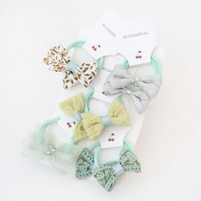 Mazuļu matu lente meitenēm kaklasaites bantītes elastīgas gumijas lentes, elastīgas Cheveux Fille Haar bērnu matu aksesuāri bērniem