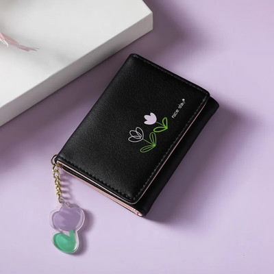 Brändi Disainer Rahakotid Lillemustriga väikesed rahakotid Naiste Pehmest PU-nahast minimündikott Naistele kaardihoidja Moodne rahakott naistele