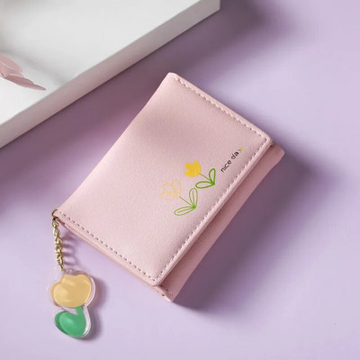 Brändi Disainer Rahakotid Lillemustriga väikesed rahakotid Naiste Pehmest PU-nahast minimündikott Naistele kaardihoidja Moodne rahakott naistele