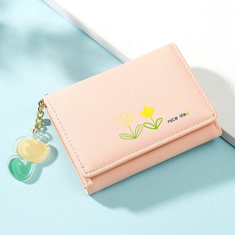 Brändi Disainer Rahakotid Lillemustriga väikesed rahakotid Naiste Pehmest PU-nahast minimündikott Naistele kaardihoidja Moodne rahakott naistele