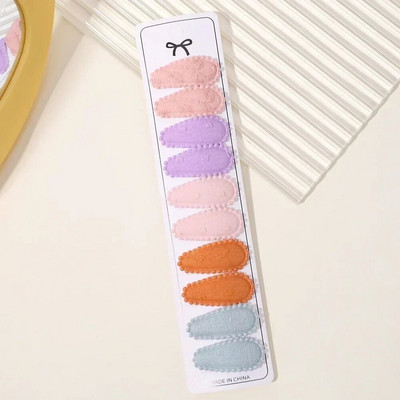 10/20 gab. Kokvilnas apdrukas matu sprādzes matu sprādzes matadata meitenēm Audums Plaids Mini BB Hairgripes Galvassegas Bērnu matu aksesuāri Jaungada dāvana