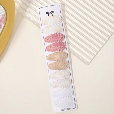 10/20 gab. Kokvilnas apdrukas matu sprādzes matu sprādzes matadata meitenēm Audums Plaids Mini BB Hairgripes Galvassegas Bērnu matu aksesuāri Jaungada dāvana