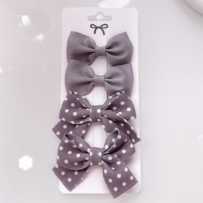 4gab/komplekts Leoparda apdrukas bantītes matu sprādzes jaukām zīdainītēm Masīvas bantes Matadatas Barretes Jaunas galvassegas Bērnu matu aksesuāri